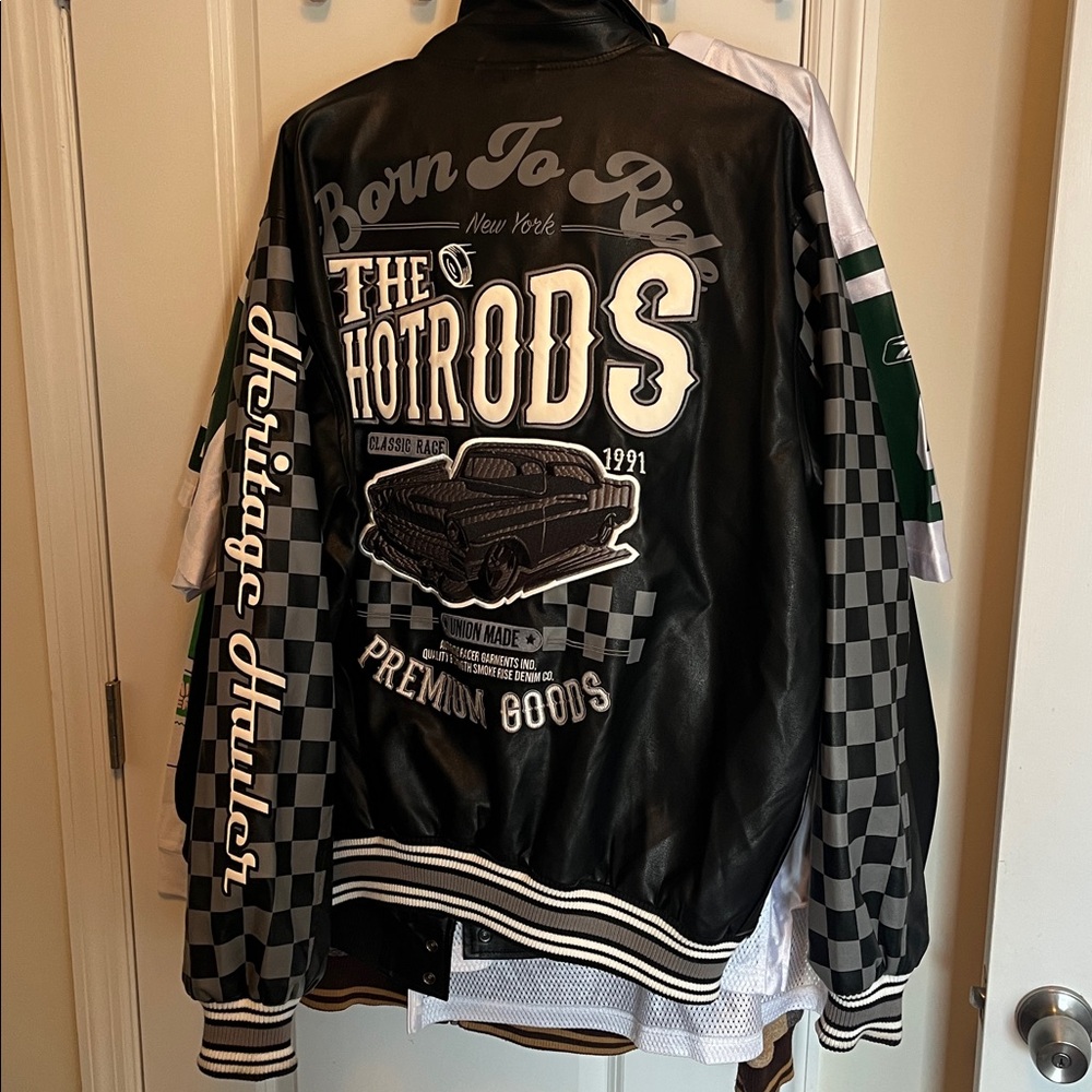 Smoke Rise Leather Biker Jacket🔥🔥🔥